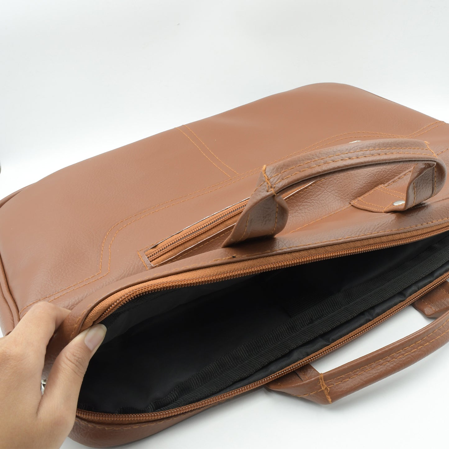 12573 Multipurpose Bag Shoulder Side Bag Office Laptop Faux Leather Executive Formal Laptop Macbook Messenger Office Travel Business Shoulder Hand Sling Bag For Men Women With Multiple Compartments